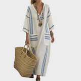Kaftan s prugama i oversized džepovima