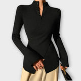 Michiko – Elegantna Slim Fit Pletena Majica