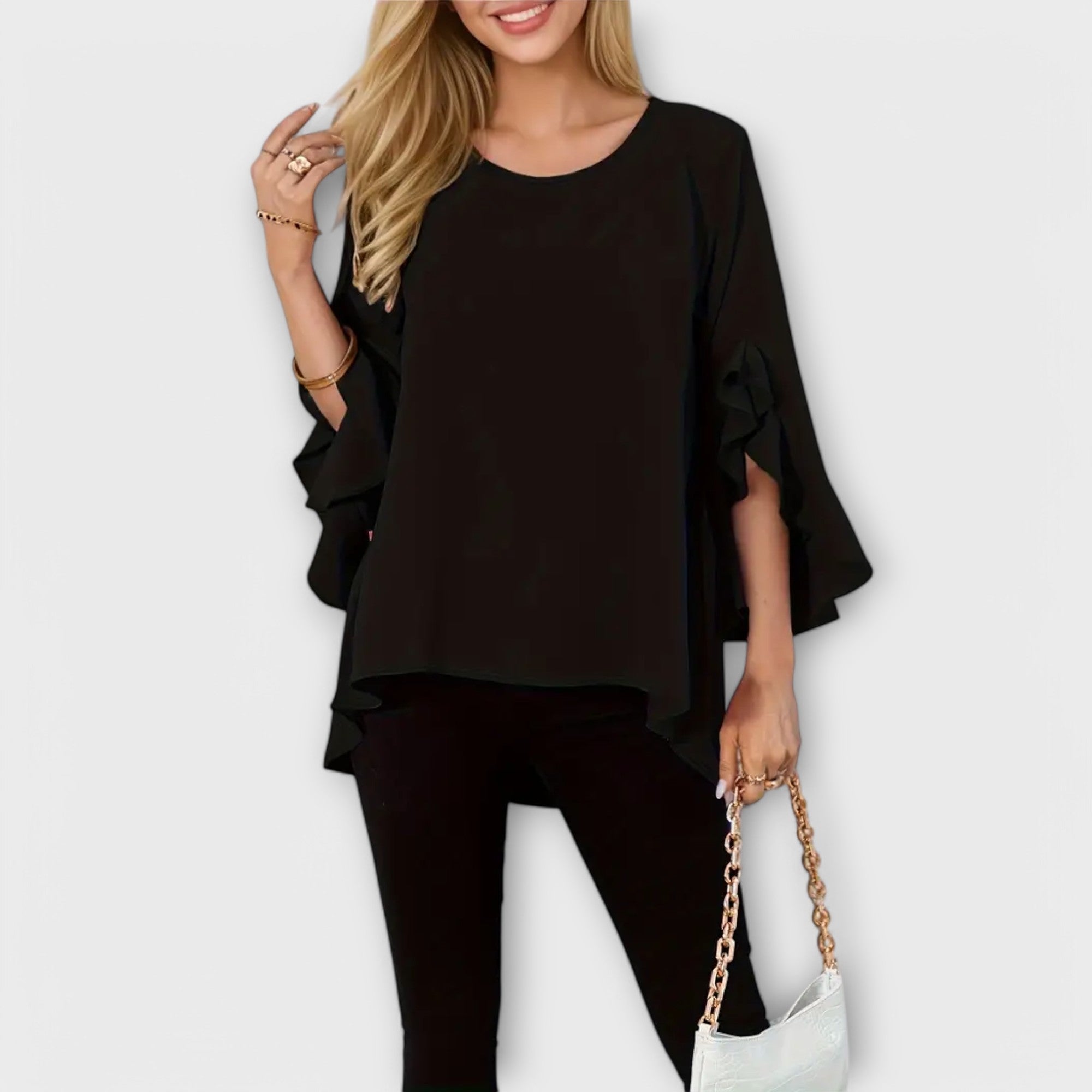 Marta – Fluida Blusa s Volanima