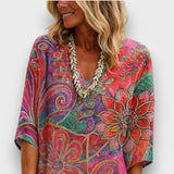 Kaftan s Boemskim uzorkom i opuštenim krojem
