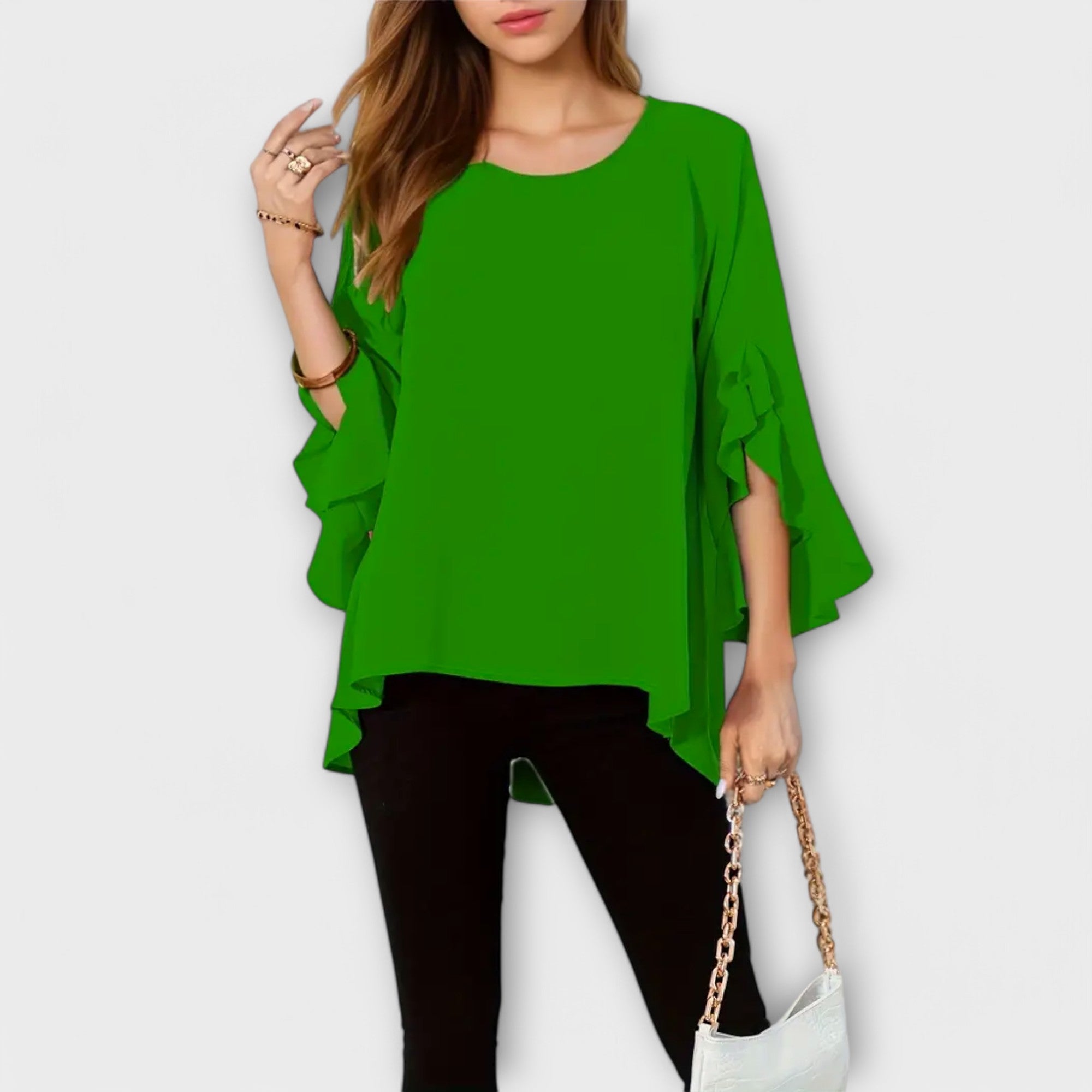 Marta – Fluida Blusa s Volanima