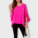 Marta – Fluida Blusa s Volanima