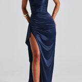 Larisa – Elegantna Maxi Haljina s Prorezom