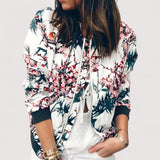 Lidia™ | Stilizirana bomber jakna s cvjetnim uzorkom